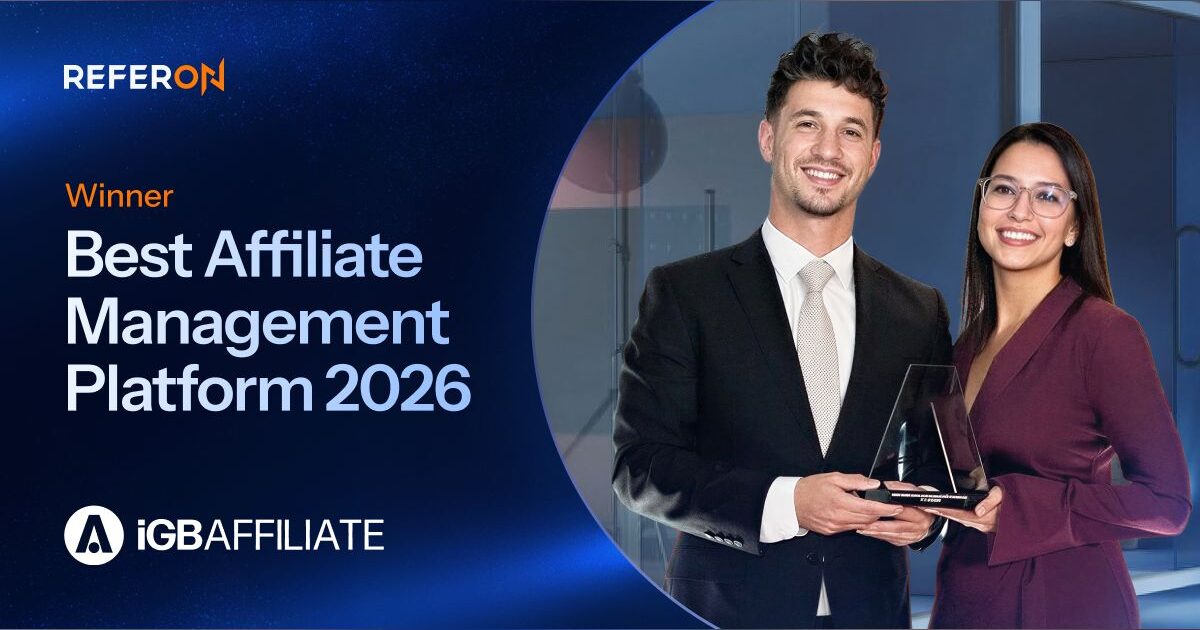 ReferOn荣获iGB Affiliate Awards 2026最佳联盟管理平台奖