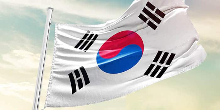 韩国国旗，象征韩国监管执法行动