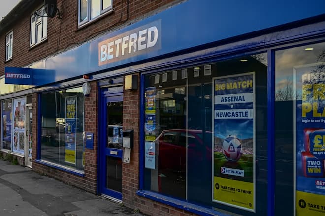 Betfred英国实体投注门店外景
