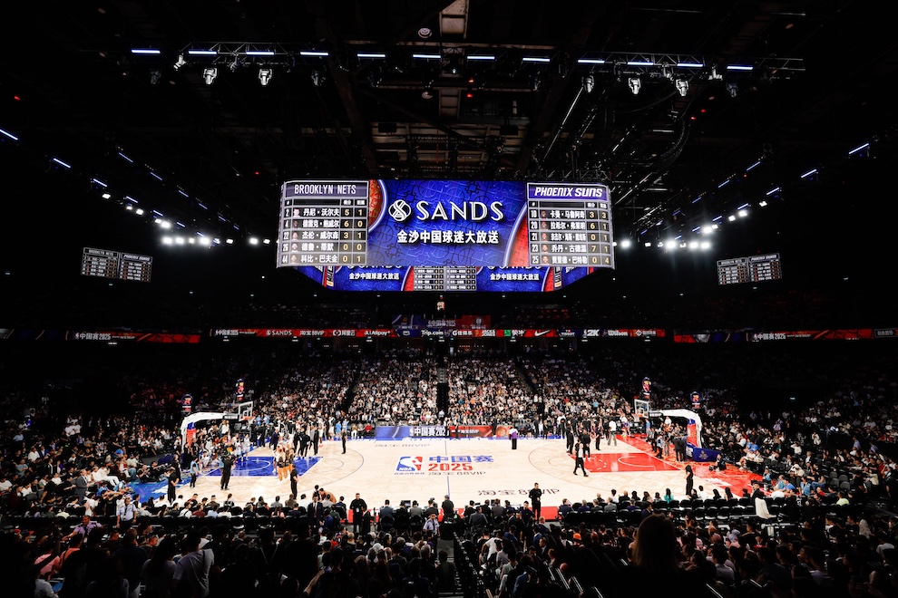 澳门威尼斯人竞技场NBA中国赛现场
